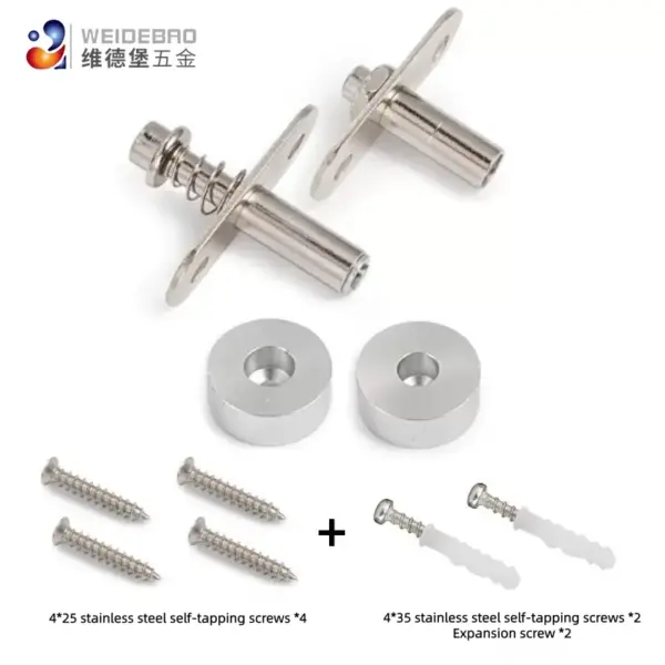 Spring stainless steel heavy-duty rotating installation hardware anti-rust 360-degree adjustable rotating door