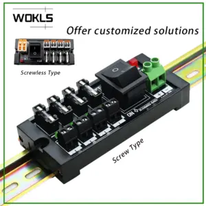 Din Rail Spring Terminal block Expansion Module Power Supply Common Terminal Branch Terminal Block