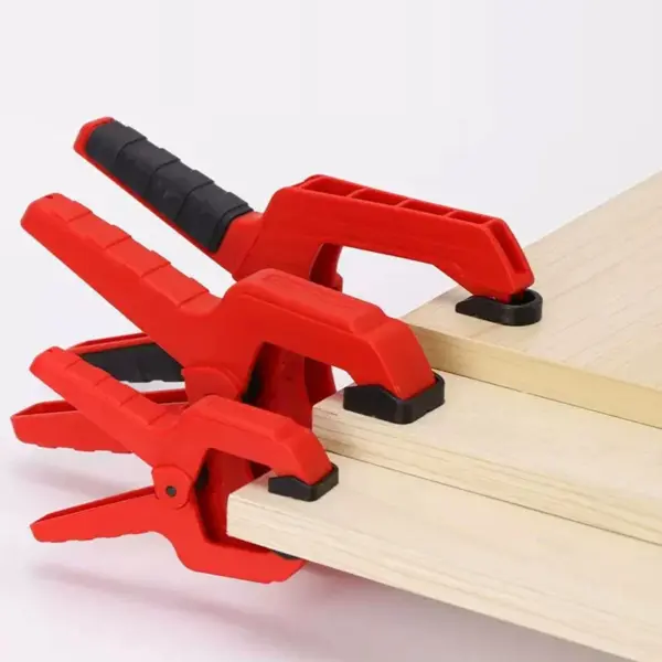 AOBT 1 PCS  Heavy Duty Woodworking Plastic Spring Clamp Large Depth Strong A Type Extra Large Clip Nylon Wood Carpenter Tool