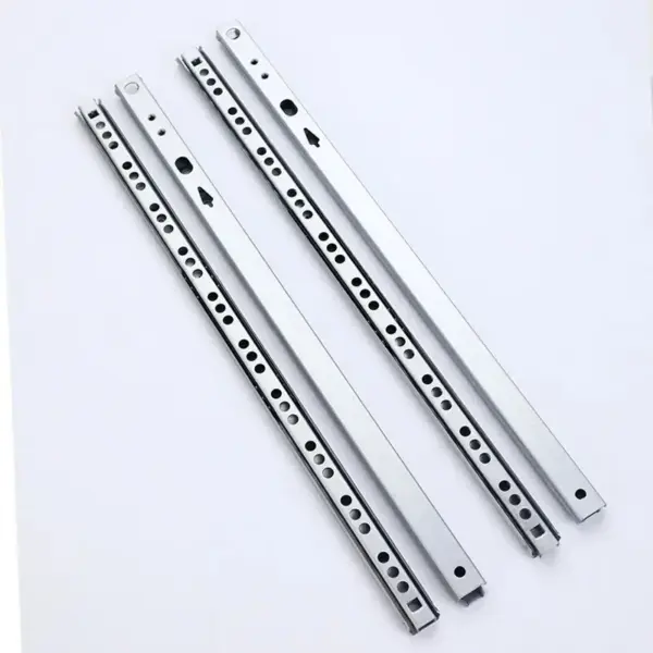 1 Pair Drawer Slides 2-Way Pull Out Full Extension Slide Rails,Furniture Hardware Guide for Drawers – Easy Install"