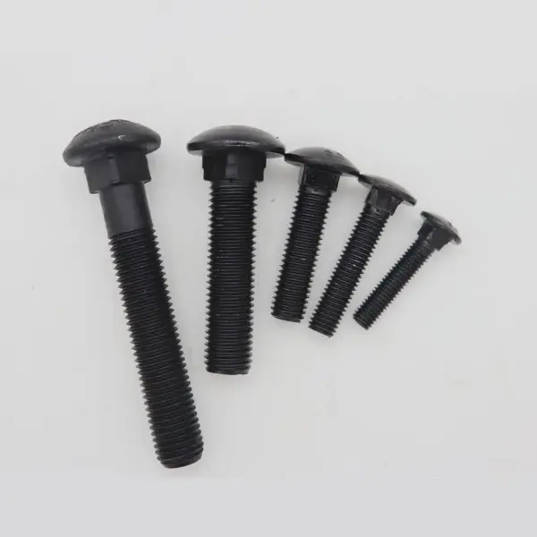 M8 M10 M12 Black Coach Screws Square Neck Bolt Grade 8.8 Carbon Steel Truss Round Head Carriage Bolts