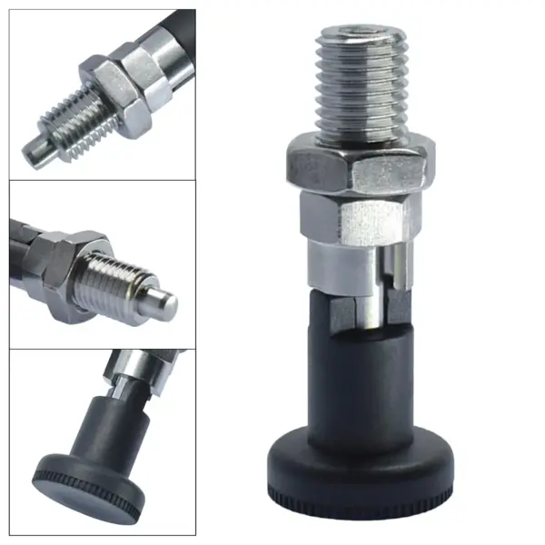 Heavy Duty Stainless Steel Indexing Plungers with Pull Knob Spring Lock Screw for Machine Tool Positioning