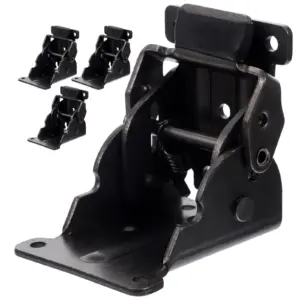 4Pcs Locking Hinges for Furniture Heavy Duty 90 Degree Self Locking Foldable Shelf Joint Furniture Hardware Door Hinges