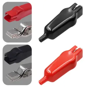10A 20A Alligator Clamps DIY Test Leads Crocodile Electrical Clips Alligator Clip with Insulated Spring and PVC Sheathed