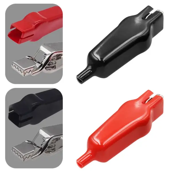 10A 20A Alligator Clamps DIY Test Leads Crocodile Electrical Clips Alligator Clip with Insulated Spring and PVC Sheathed