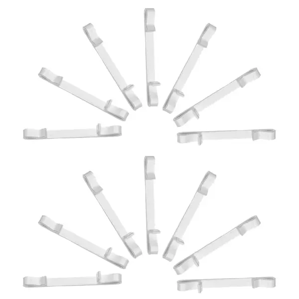 12Pcs Drawer Slide Retainer Clips Spring Loaded Drawer Fixing Clamps Metal Cabinet Slide Door Clips Kitchen Bathroom Wardrobe