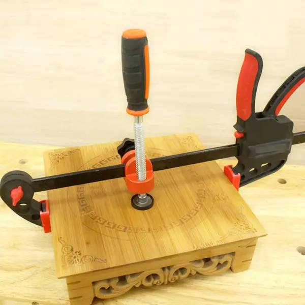 1Pcs Premium Carbon Steel Woodworking F Clamp Heavy Duty Quick Release Fastening Tool for DIY Carpentry Projects Fixing