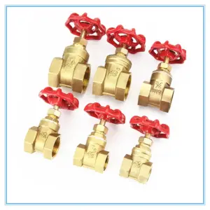 1PC Copper Gate Valves DN15 20 25 32 40 Water Valve Switch Valve Internal Thread Gate Valves