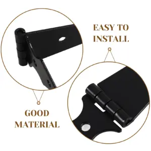 10pcs Garden Gate Hinge Iron Heavy Duty Fence Door Hinge Replacement Yard Fences Decorative Arrowhead Hinges For Fence Gates