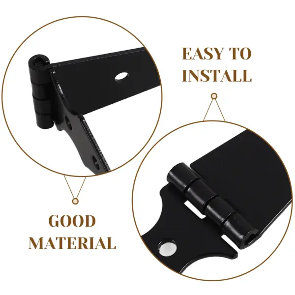 10pcs Garden Gate Hinge Iron Heavy Duty Fence Door Hinge Replacement Yard Fences Decorative Arrowhead Hinges For Fence Gates
