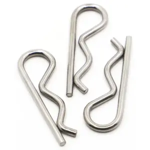 M1 M1.2 M1.6 M1.8 M2 M2.5 M3 M4 M5 Stainless Steel R Type Spring Cotter Pin Wave Shape Split Clip Clamp Hair Tractor Pin for Car