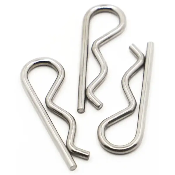 M1 M1.2 M1.6 M1.8 M2 M2.5 M3 M4 M5 Stainless Steel R Type Spring Cotter Pin Wave Shape Split Clip Clamp Hair Tractor Pin for Car
