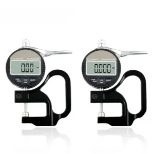 Digital Micrometer Thickness Gauge Width Measuring Tool Electronic Thickness Gauge Measure Paper Fabric Thickness 12.7mm
