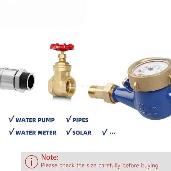 1/2" 3/4"1‘’ Female To Female Thread Two Way Brass Gate Valves DN15 20 25 Water Valve Switch Valve Internal Thread Gate Valves