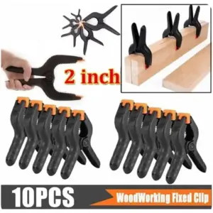 10pcs 2inch Spring Clamps DIY Woodworking Tools Plastic Nylon Clamps For Woodworking Spring Clip Photo Studio Background