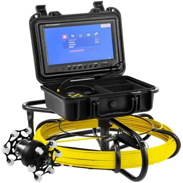 New 100ft HD 1200 TVL Pipe Inspection Camera with 9" LCD Monitor Sewer Drain Camera