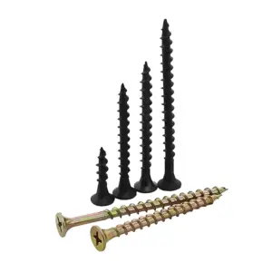 M4 Self-Tapping Screw Set - 304 Stainless Steel Countersunk, Galvanized Quick Tooth, Cross Flat Head, Fiber Nails