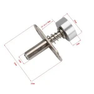 Heavy-Duty Rotation Mounting Hardware Anti-Rust Adjustable Pivot Doors Hinges Silent Smooth Rotation Pivot Windows Hinges