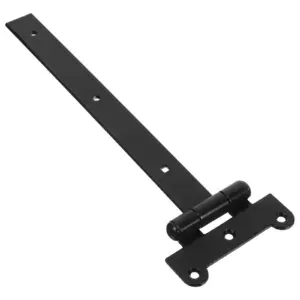 1pcs T Hinge Heavy Duty Black: Precision Slot Silent Bearing For Door Cabinet Garage Barn Shed Bedroom Library Garden Use