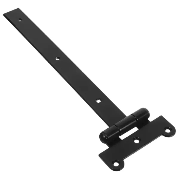 1pcs T Hinge Heavy Duty Black: Precision Slot Silent Bearing For Door Cabinet Garage Barn Shed Bedroom Library Garden Use