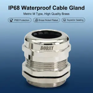 IP68 waterproof metric cable gland 304 stainless steel sealing for most standard cables.