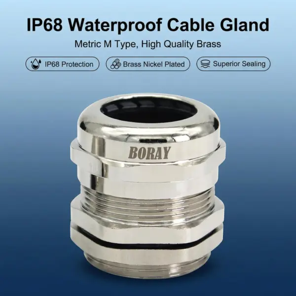 IP68 waterproof metric cable gland 304 stainless steel sealing for most standard cables.