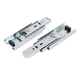 2pcs 4-Inch Drawer Slides , Full Extension Ball Bearing  Slide Track Rail 45mm Wide 33lb Capacity