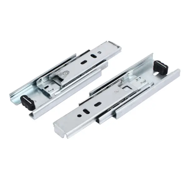 2pcs 4-Inch Drawer Slides , Full Extension Ball Bearing  Slide Track Rail 45mm Wide 33lb Capacity