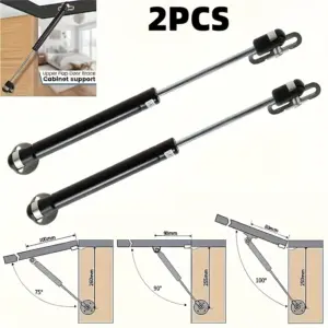 2PCS Gas Spring Shocks Struts Lift Support for Hydraulics Piston Lid Stay Window Cabinet for Cabinet Door Toy Tool Box Lid