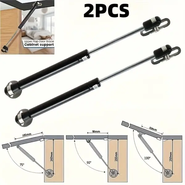 2PCS Gas Spring Shocks Struts Lift Support for Hydraulics Piston Lid Stay Window Cabinet for Cabinet Door Toy Tool Box Lid