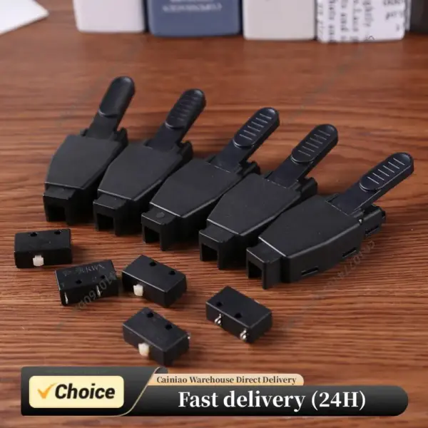 10Pcs Switch Trigger Micro Switch Metal Plastic Torch Switch Trigger Shell w/Micro Switch for TIG Argon Arc Welding