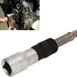 Alternator Pulley Tool T50 M10 33 Teeth Center Bolt Remover Socket Pulley Socket Drill Bit Wrench Tool for VW Audi BMW Benz Ford
