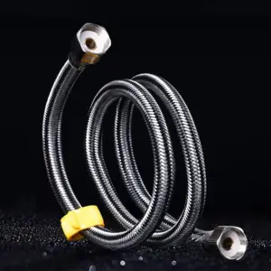 Sianco 1/2" Stainless Steel Plumbing Anti-explosion Flexible Braided Hose Water Pipe for Kitched Bathroom Faucet 20cm~100cm