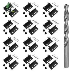 A05E-12 Sets Pivot Hinges With Bushing, Concealed Shaft Cabinet Door Pivot Hinge Heavy Duty Hinges For Wood Doors, Drawers
