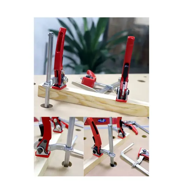 ABSE-1 Piece Ratchet Table Clamp Quick Release Bar Clamp For Hole Table And Guide Rail System