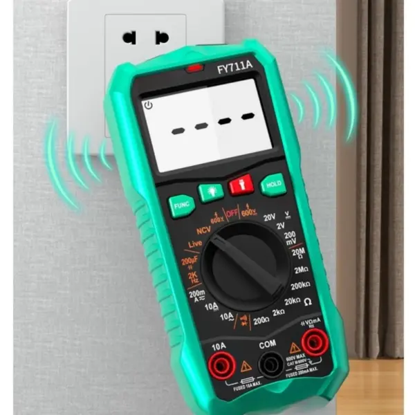 FY711A Auto Range True RMS Digital Multimeter NCV Detection Capacitance Frequency Measurement for Building Wiring Verification