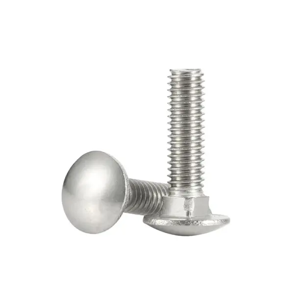 5-20PCS M6 M8 M10 Carriage Bolts Screws 304 Stainless Steel Round Head Square Neck Bolts Fully Threaded Screw Accessories