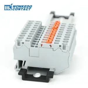 10Pcs ST 4-MT Knife Disconnect Terminal Block 4mm² Wire Cable 20A Spring-Cage Electric Test Termin DIN Rail Connector ST4-MT