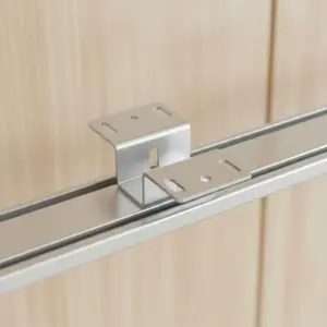 2 Pieces Cabinet Basket Effortless Glide Close Bottom Mount Drawer Slide Full Extension Drawer Slide Heavy Duty Hardware