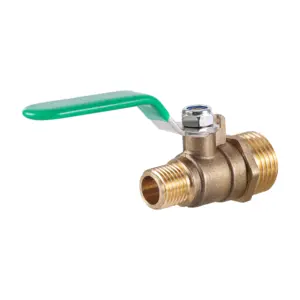 1/2" to 1/4" Male Thread Brass Ball Valve Water Oil Air Gas Fuel Line Shut Off Valve Pneumatic Air Pump Water Plumbing Valve New