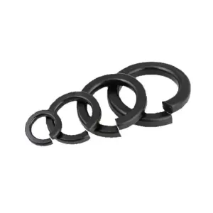 1000pcs Carbon Steel Black Oxide Gasket Spring Lock Washers Set M2-M6 Size Grade 8.8 Hardware And Manufacturing Grade Fastener