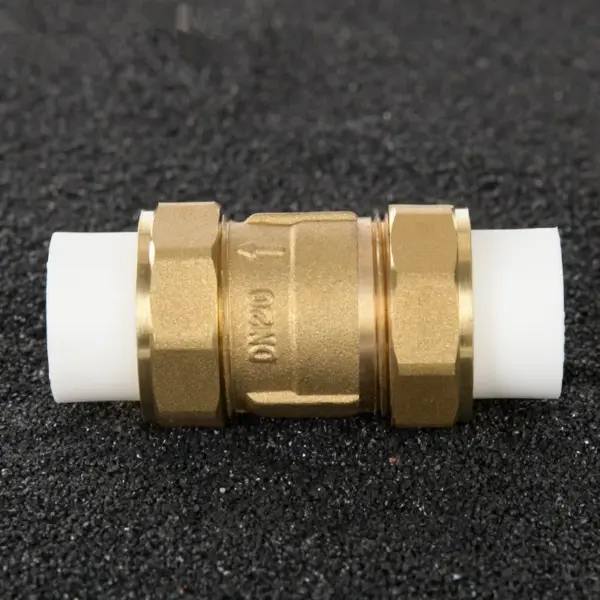 1Pc Brass Vertical Lift Check Valve Union/Loose Joint One-way Non-return Valve /2" 3/4" 1"BSP