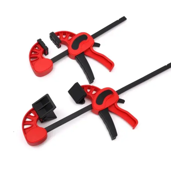 2-in-1 quick clip with right angle clamp, 6 "/12" heavy-duty F-clip adjustable 90 ° angle clamp, single handed bar clamp