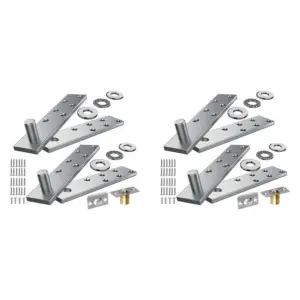 AT05-2X Door Pivot Hinge, Invisible Pivot Hinge System With Goal Kick Hardware, For Heavy Duty Wood Doors Up To 200 Lbs Heavy