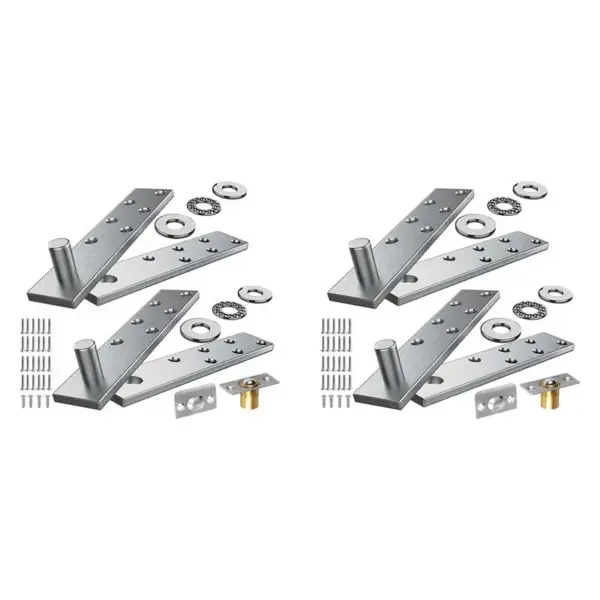AT05-2X Door Pivot Hinge, Invisible Pivot Hinge System With Goal Kick Hardware, For Heavy Duty Wood Doors Up To 200 Lbs Heavy