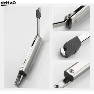 Cold Rolled Steel Kitchen Cabinet Hydraulic Hinge Heavy Duty Adjustable Door Support Soft Close Lift Up Randomly Stop