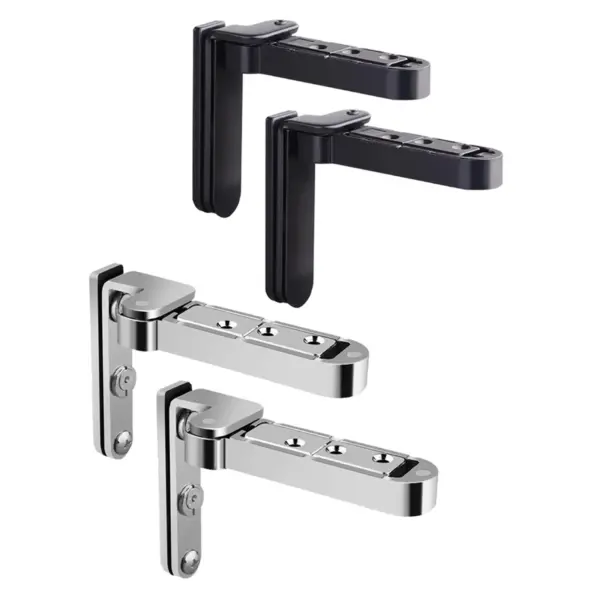 Hide Door Hinge Invisible Door Hinges Top and Bottom Easy Installation Heavy Duty Zinc Alloy for Kitchen Home