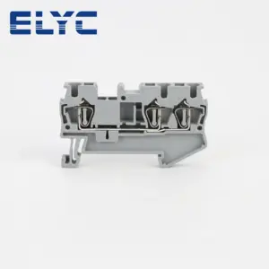 100Pcs ST2.5-TWIN Spring-cage Connection 3-Conductor ST 2.5TW TWIN Plug Wire Din Rail Terminal Block