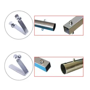 Manufacturer Customized Tent Pole Push V Shape Touch Button Spring Clip for Lock and Metal Clamps for Pipes