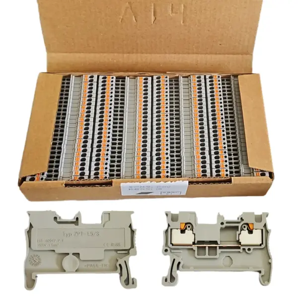 10/50/100PCS Din Rail Terminal Block PT-1.5 Electrical Wire Spring Connection Push In Wiring Conductor Terminal Connector PT1.5